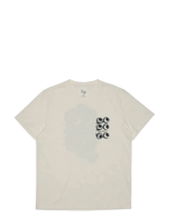 Nudie Jeans - Roy T-Shirt Wall Crack Chalk White - Marškinėliai trumpomis rankovėmis - Kreminė spalva