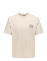 ONLY & SONS - Onsfred Bellissima Rlx Ss Tee Vd - Marškinėliai trumpomis rankovėmis - Smėlio