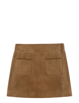 Maison Labiche - Asnier Leather - Trumpas sijonas - Ruda