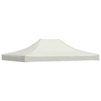 vidaXL Proginės palapinės stogas, kreminės spalvos, 4,5x3m, 270 g/m²