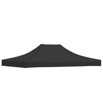 vidaXL Proginės palapinės stogas, juodos spalvos, 4,5x3m, 270 g/m²