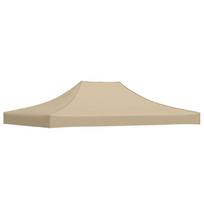 vidaXL Proginės palapinės stogas, smėlio spalvos, 4,5x3m, 270 g/m²