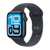 Apple Watch SE 3 GPS 44mm Midnight Aluminum Case with Midnight Black Sport Band S/M
