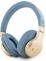 "Guess" "Bluetooth" ausinės GUBH604GEMB mėlynas 4G PU oda su metaliniu logotipu