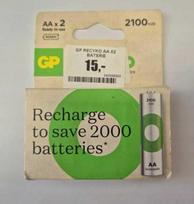 GP akumuliatorius ReCyko AA / R6 2100mAh 2 vnt.
