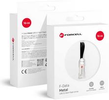 Pendrive 16GB USB 3.2 Gen 1 (USB A) Forcell F-Data Metal sidabrinis