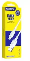KAKUSIGA KSC-421 duomenų perdavimo ir įkrovimo laidas | USB-A į Lightning | 15W | 2m | baltas