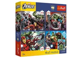 Trefl Dėlionė 4x88 PremPlus Kids Bohat.sš wród nas 34697