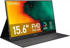 KOORUI nešiojamasis monitorius 15,6 col. FHD IPS 60 Hz su HDMI ir USB-C E1511A