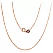 Diamond Sky Jewelry Itališka raudono aukso grandinėlė „Spiga“