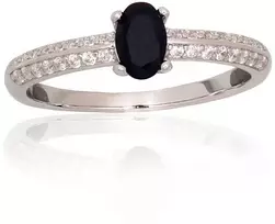 Diamond Sky Jewelry Sidabrinis žiedas su cirkoniais „Evening Star“