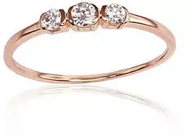 Diamond Sky Jewelry Auksinis žiedas su deimantais „Auksinė Meilė VIII“