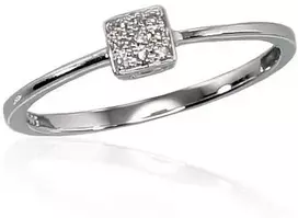 Diamond Sky Jewelry Auksinis žiedas su deimantais „Solitaras V“