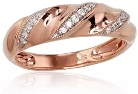 Diamond Sky Jewelry Auksinis žiedas su deimantais „Aveyron III“