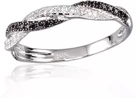Diamond Sky Jewelry Auksinis žiedas su deimantais „Roxana“