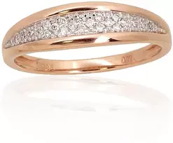 Diamond Sky Jewelry Auksinis žiedas su deimantais „Melisandra V“
