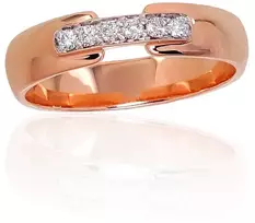 Diamond Sky Jewelry Auksinis žiedas su deimantais „Tokijas XII“