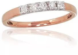 Diamond Sky Jewelry Auksinis žiedas su deimantais „Auksinė Meilė X“
