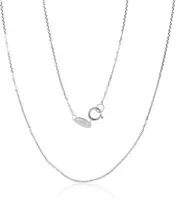 Diamond Sky Jewelry Itališka balto aukso grandinėlė „Inkaras“
