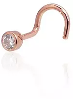 Diamond Sky Jewelry Auksinis nosies auskaras su cirkoniais „Junona II“