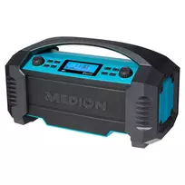 MEDION LIFE E66050 radijo imtuvas statybvietėms, analoginis ir skaitmeninis, juodos ir mėlynos spalvos