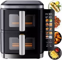 Nezatříděno Gruzdintuvė beztłuszczowa Webber Gruzdintuvė PODWÓJNA PIONOWA BEZTŁUSZCZOWA AIR FRYER 2800W 11L XXL WEBBER