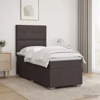 Lova LED lovos čiužinys su LED apšvietimu Tamsiai rudas 100 x 200 cm