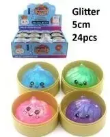 Squishy Dumpling slow rising žaislas su blizgučiais 5,5 cm