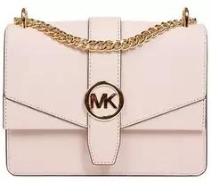 Pudro rožinė odinė rankinė per petį Michael Kors 35S5GGRC1L