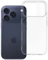 Oem iPhone 18 Pro / 17 Pro dėklas, permatomas, 2 mm, skaidrus