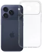 Oem dėklas, skirtas iPhone 18 Pro / 17 Pro, skaidrus dėklas 2 mm (kameros apsauga), permatomas