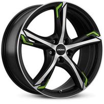 Ratlankis RONAL R17x7 5x114 ET 50 CB 82 (Jet Black Matte Front Polished)