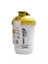 Best body - Šeikeris 600ml saliekams zelta/balts