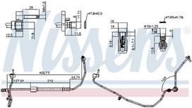 Aukšto slėgio linija, oro kondicionavimas NISSENS 840138