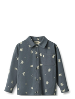Wheat - Overshirt L/S Marcel - Velvetinė striukė - Mėlyna