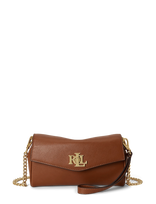 Lauren Ralph Lauren - Soft Nappa-Trn Wrst Crs-Woc-Lrg - Piniginė - Ruda