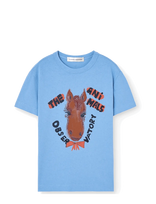 THE ANIMALS OBSERVATORY - Rooster Kid T-Shirt Brown 8Y - Marškinėliai trumpomis rankovėmis - Mėlyna