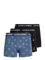 Jack & Jones - Jaccentral Trunks 3 Pack Jnr - Apatinės kelnaitės - Mėlyna