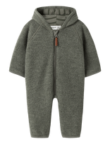 Name It - Nbmwmino Wool Bru Suit W/Lining - Marškinėliai trumpomis rankovėmis - Chaki spalva