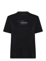 Calvin Klein Jeans - Ss Classic Script Calvin Tee - Marškinėliai trumpomis rankovėmis - Juoda