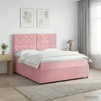LED lovos čiužinys su LED apšvietimu Rožinė 180 x 200 cm
