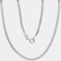 Sidabrinė grandinėlė Rombo 2 mm , briaunų apdirbimas deimantu - 4.2 g. - 2 mm. - 55