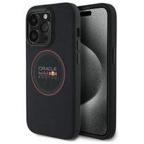 Red Bull RBHMP14L24PUILVR iPhone 14 Pro 6.1" hard case, navy, leather, red ring, MagSafe