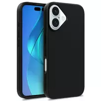 Hurtel OEM Multi-Color Wheat Bran iPhone 16 Case - Black