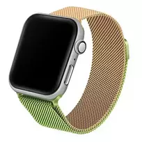 Beline Steel smartwatch strap for Apple Watch (38/40/41 mm) | Stainless steel | green/gold