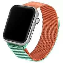 Beline smartwatch strap for Apple Watch (42/44/45/49 mm) | Stainless steel | green/orange