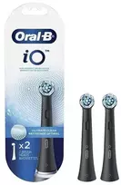 Oral-B iO Ultimate Clean Black keičiami šepetėliai, juodi, 2 vnt