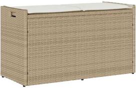 Lauko laikymo suolas su pagalvėlėmis smėlio spalvos 100 cm