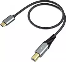 FiiO USB-C – USB-B kabelis, 0,5 m, juodos spalvos