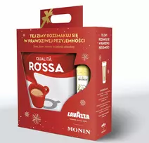 „Lavazza Qualita Rossa“ kavos pupelės, 1 kg + „MONIN“ sirupas